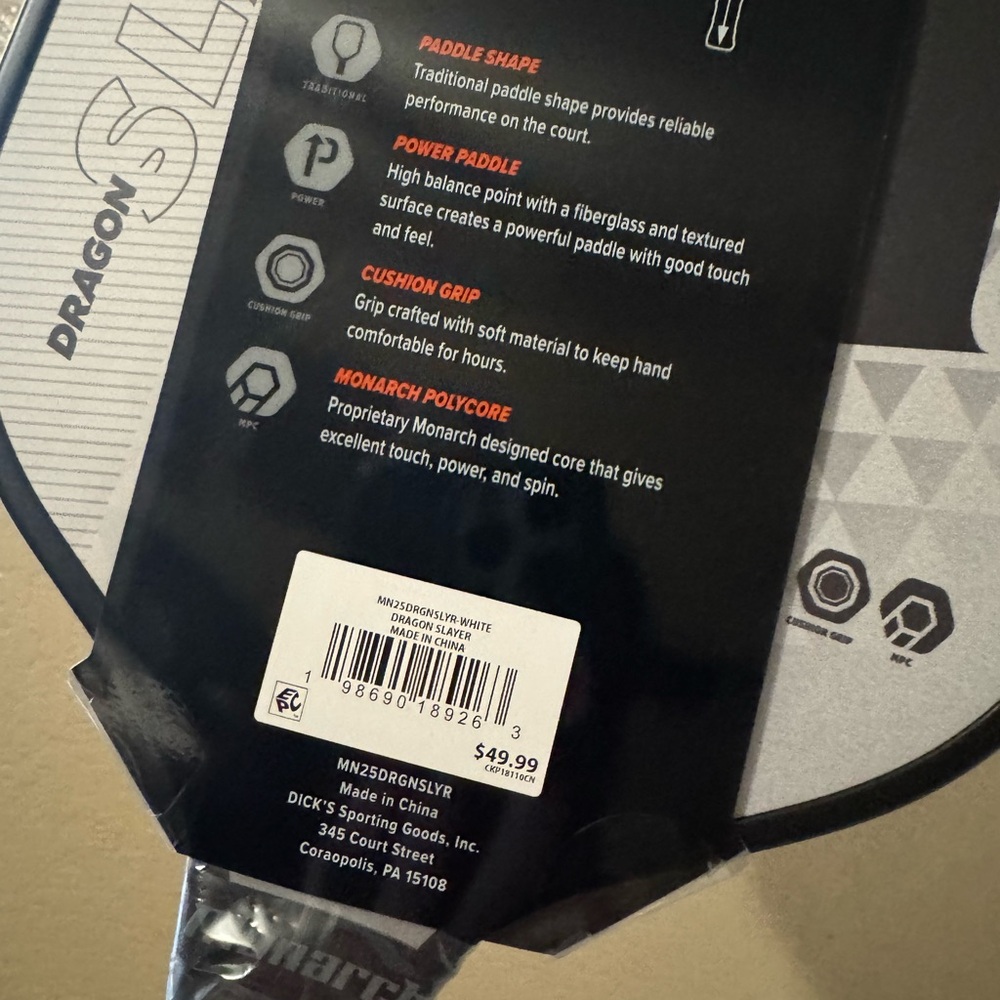 Monarch Slayer Pickleball Set - Racket & Balls - Picture 4 of 6